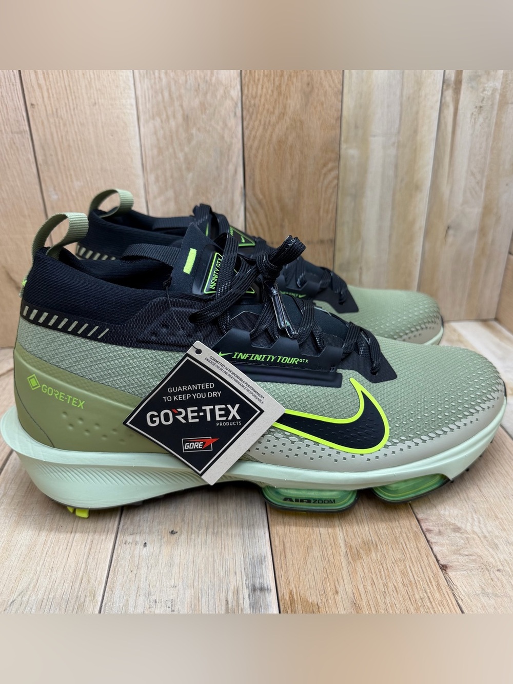 Nike Infinity Tour 2 Gore-Tex Dusty Olive Men’s Size 10 Golf Cleats FV4897-300 - Picture 3 of 12